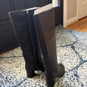 Boden Black Knee-High Leather Boots